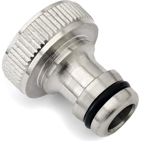 Premium 3/4 Pouce (20/27) Raccord de Tuyau Adaptateur en Laiton de Haute qualité antirouille et imperméable Robinet de Jardin, Tuyau, Machine à Laver (1/5)