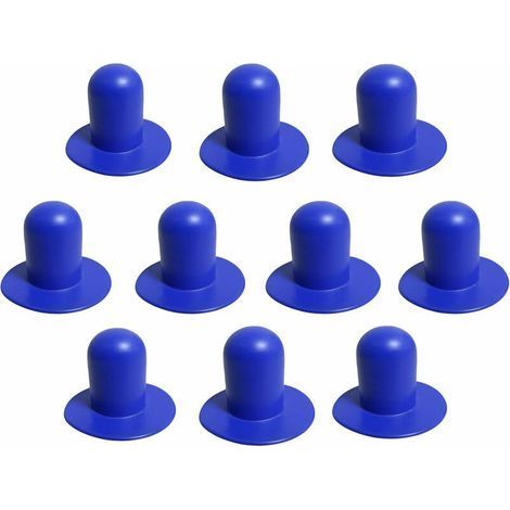 Lot de 10 Bouchons de Bouchon de Piscine étendus, Bouchon Pompe Filtre Bestway Lay Z Spa Filtre Lay Z Spa Filtre de Piscine de Rechange Compatible avec Pool (Bleu, étendu) (1/4)