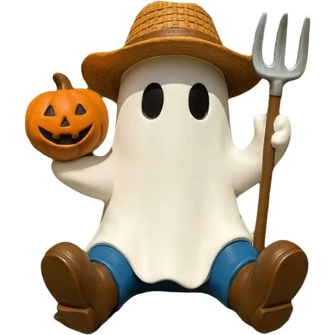 Fantôme - Décoration Halloween en Résine - Ornement de Table pour Salon - Hauteur 15 cm - Lot de 1 (1/3)