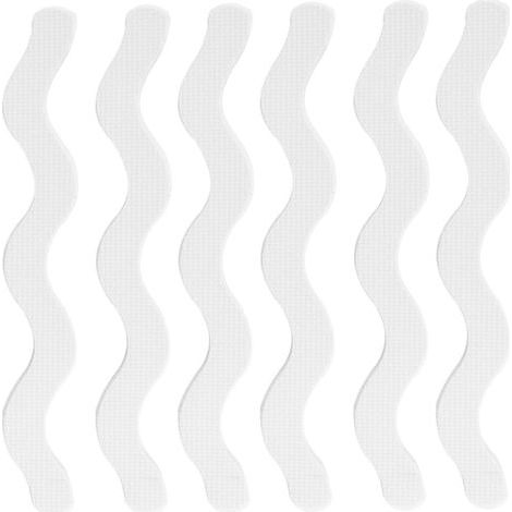 Lot de 24 autocollants antidérapants pour douche, bandes adhésives de sécurité avec grattoir, qualité supérieure, pour escaliers de douche (transparents) (1/5)