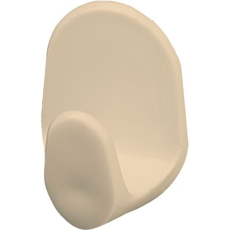 Colgador de pared autoadhesivo color crema, 4 unidades