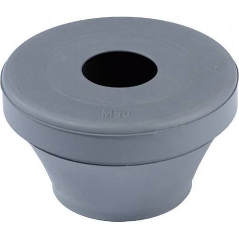 Wiska FD 50 Piastra passante Ø (max.) 35 mm Grigio-Argento (RAL 7001) 1 pz.