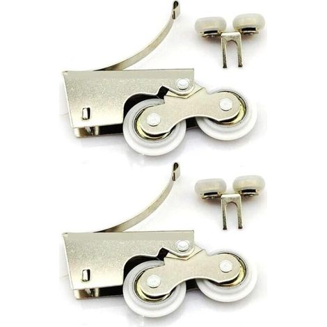 CCYKXA Silent pulley made of stainless steel/titanium alloy with two rollers for sliding wardrobe doors