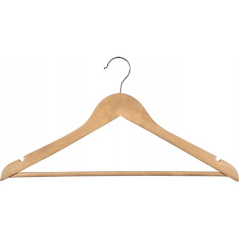 RONDO Kleiderbügel aus Holz, 5er-Set, hellbraun