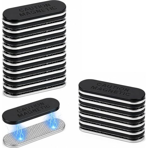 Lot de 24 Clips Magnétiques pour Moustiquaire, Clips de Fixation Autocollants sans Perçage, Support Magnétique Réutilisable pour Moustiquaire, Fenêtre et Porte de Balcon (1/5)