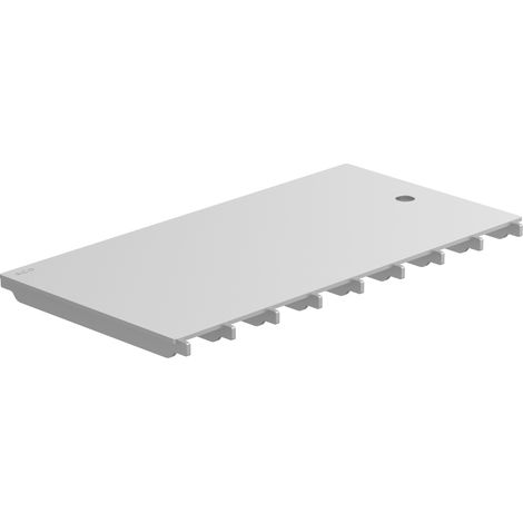 hygienische Abdeckplatte Slot W168 L499,5 H30 E25, FHD, Klasse R50, 1.4301