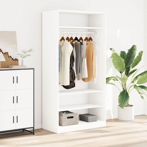 vidaXL Armario de madera contrachapada blanco 100x50x200 cm (1/5)