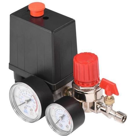 rabais-Soupape de commande de compresseur d\'air Petit Régulateur de Soupape de Commande de Pressostat de Compresseur d\'air avec (1/4)