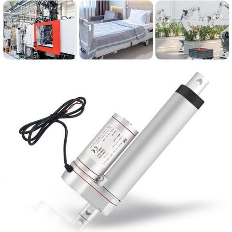 Attuatori lineari, 1500 N, corsa massima fino a 50 mm, tensione nominale 12 V CC, adatti per applicazioni elettroniche, mediche o di automazione. (1/4)