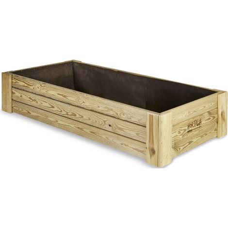 Huerto de madera Box varios modelos Hortalia Box XL30 160 x 80 cm 30 cm 310 litros (1/5)