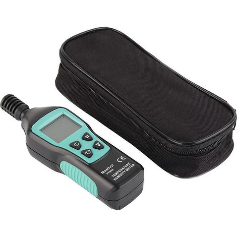Digitales Thermometer/Hygrometer, Mini-Temperaturmesser mit LCD-Display und Hintergrundbeleuchtung sowie Datenspeicherfunktion
