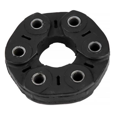 QORVA- Disque flexible d'arbre de transmission, 96 mm de diamètre, 6 trous en alliage d'aluminium noir antirouille 26111209168 de remplacement pour voiture 128i 2008-2013 (1/4)
