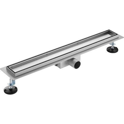 Caniveau de douche carrelable 100 cm en acier inoxydable 304 – siphon anti-odeurs, filtre à cheveux (1/5)