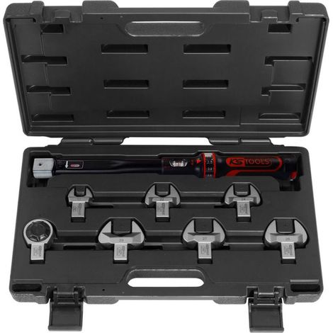 KS Tools ERGOTORQUEprecision Kälte-Klima-Drehmomentschlüssel-Werkzeugsatz 20 - 100 Nm, 8-tlg.