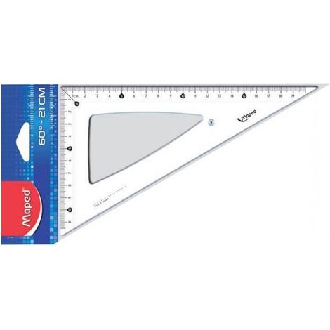 Maped equerre cristal 60 degrés, longueur côté …