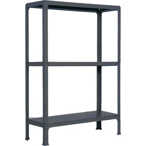 SimonRack Scaffale da Ufficio/Libreria, 900x800x300 mm, 3 Ripiani, 150 kg per Ripiano, Metallo Stile Industriale, Antracite – Simon Home (1/4)
