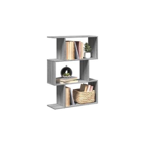 Étagère séparatrice de pièce à 3 niveaux sonoma gris 70x24x97 (1/5)