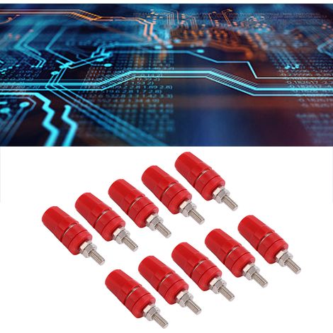 Connecteur fileté M4 φ4,00 mm 24.320, courant de câblage d'instrument électronique 24A, rouge. (1/5)
