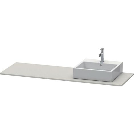 Duravit XSquare Konsole, 1 Ausschnitt rechts, 1600x16x550mm, (1/5)