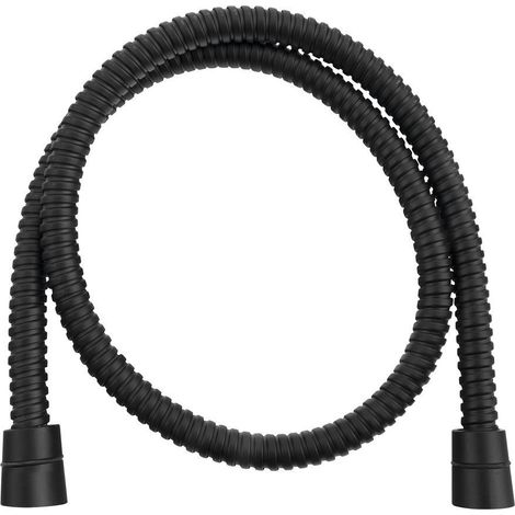 Flexible de douche en métal POWERFLEX, 100 cm, noir mat (1/3)