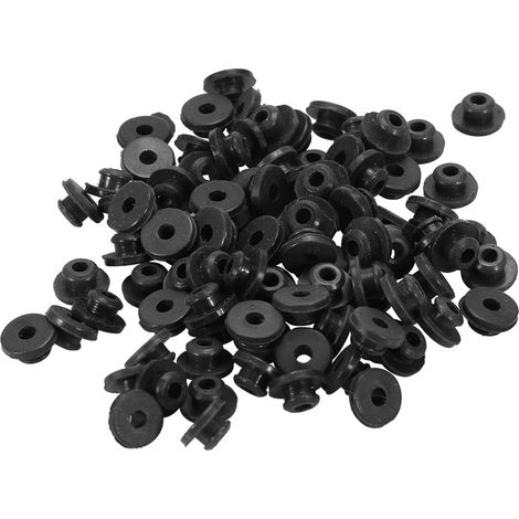 100 Pads de Joints en Caoutchouc pour Aiguilles de Machine à Tatouer - Capuchons Nipples, Accessoires Body Art, Lot de 100 Pièces (1/5)
