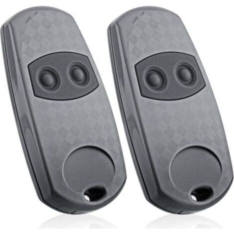 Télécommande de porte de garage universelle (2 pièces), compatible avec les séries Came Top et Hormann, Marantec Systems, idéale pour les véhicules et les systèmes domotiques.