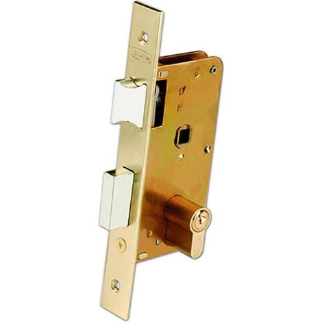 EZCURRA cerradura 3100-35mm frontal esmaltado , Cerradura de embutir con cilindro  Cuadradillo para manilla2 vueltasDistancia al centro 35mmPicaporte reversible
Cil (1/3)