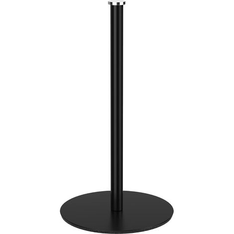 Porte Essuie Tout Noir Mat - Soutien Rouleau sur Pied pour Papier Cuisine Compatible avec la Plupart des Taille (1/5)