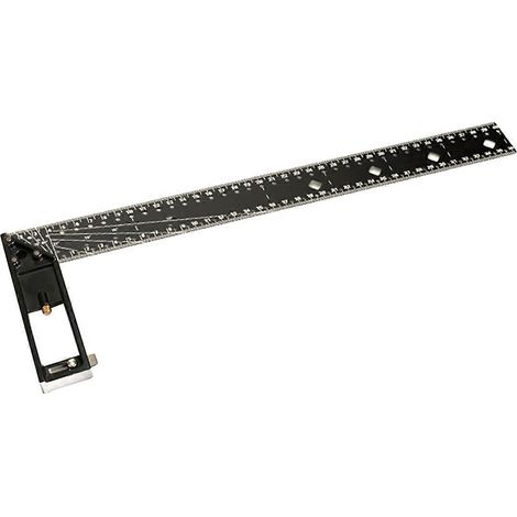 Multifunktionaler rechtwinkliger Lineal 45/90 Grad Lochwinkellineal 40 cm (1/5)