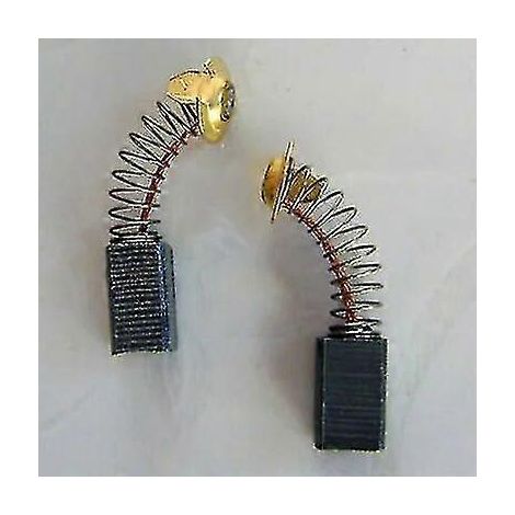 Balais de charbon de rechange, paquet de 10 (6x10x17 mm) pour mini-perceuses, meuleuses électriques et outils rotatifs, taille 6 à 20. (1/5)