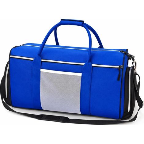 Multi-Pocket Gym Bag, Blue, Colorful Blue, L (1/5)