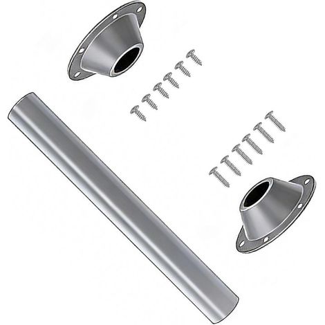 Pied de table pivotant en alliage d'aluminium pour camping-car, rotation à 360 degrés, flexible et peu encombrant, argenté, 29 pouces. (1/5)