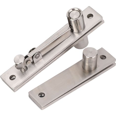 Ortviai Pivot à charnière 360° Rotation 300LBS Portant Acier inoxydable Pour portes bois et aluminium
