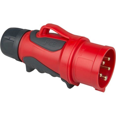 Enchufe portátil 16A 5P 6h con empuñadura IP44