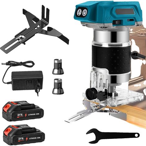 Défonceuse, Design Portable, Découpe Précise, Avec 2XBattery (1/2)