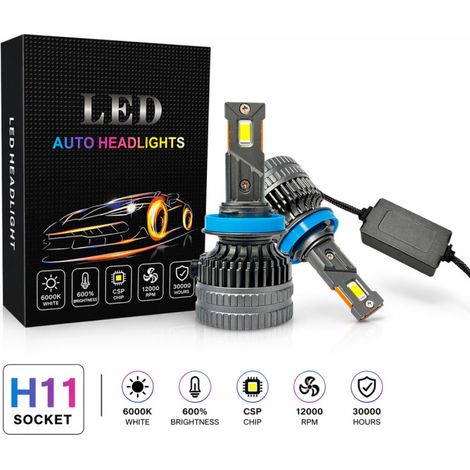 LED-Lampen-Set H8 / H9 / H11 – 12V-24V 60W 6500LM 6000K CANBUS fehlerfrei