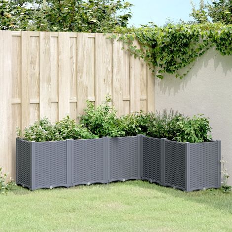 Jardinière gris 160x120x53 polypropylène (1/5)