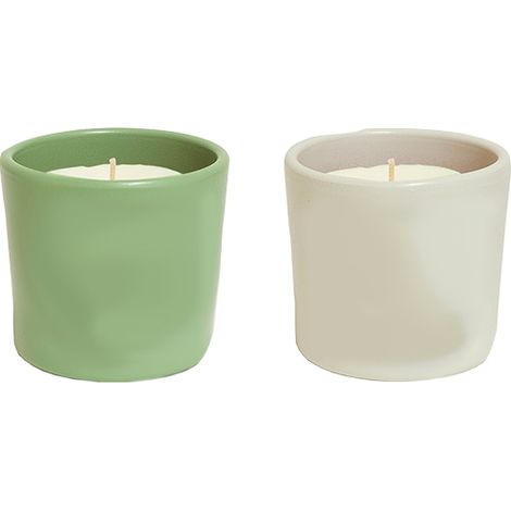 1 VASO IN TERRACOTTA CON CITRONELLA E EUCALIPTO NATURAL GREEN ASSORTITO