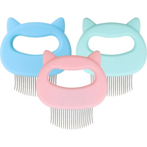Peigne de massage en forme de coquillage pour l'épilation des poils d'animaux, brosse dépilatoire, toilettage (1/3)