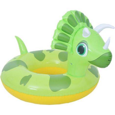 Bouée Dinosaure - Diamètre 88 cm - Hauteur 76 cm - PVC Résistant - Pour Piscine Lac Mer - À Partir De 12 Ans - 1 Pièce (1/4)
