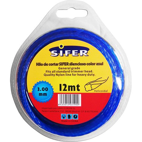 SIFER DÉBROUSSAILLEUSE FIL BLEU SILENCE HELICO 3.0MM x 12 M48222051