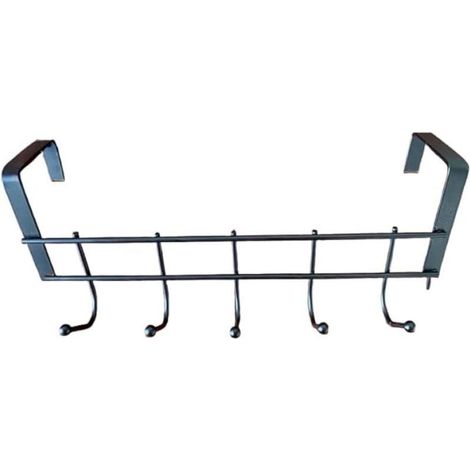 Ganchos para puertas traseras que ahorran espacio (cinco ganchos) – 3,2 cm de ancho – perfectos para dormitorios, baños y armarios. (1/5)