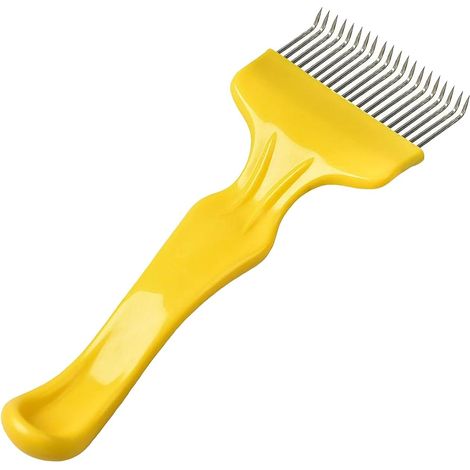 Stainless Steel Uncapping Fork for Beekeeping, 21 Teeth with Handle, Honey Harvesting and Hive Maintenance Tool, Wax Scraper for Combs, Durable Beekeeping Accessory (1/5)