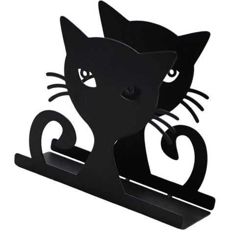 Portasciugamani in acciaio resistente e antiruggine con design a gatto