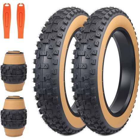 Pneu de vélo électrique 20 Pouces 20 x 4,0 - Gaine 102-406 - Pliable - pour vélo électrique et VTT - Snow Bike (1/5)