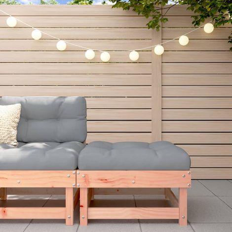 Repose-pied de jardin,Tabouret Bas avec coussin bois massif douglas -BV49548 (1/5)