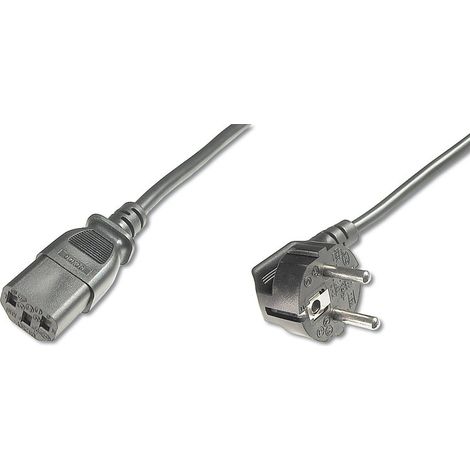 Digitus Cable de alimentación Alimentación CEE 7/7 Alimentación IEC 60320 C13 0,75 m Negro