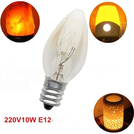 Ampoule Sel - E12 15 W 220-240 V - Dimmable - Résistante à 300 °C - Durée de Vie 2000 H - Lot de 6