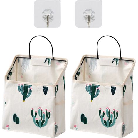Bardusch - Lot de 2 sacs de rangement suspendus pour lit de dortoir, paniers de rangement suspendus pour finition de lit (1/5)