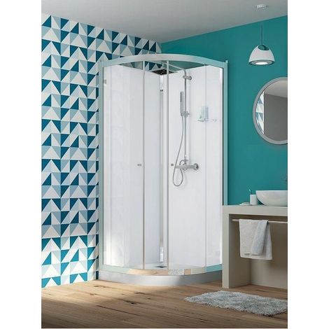 Cabine Eden 2 Coulissant 90Rd Receveur Bas - KINEDO CA834 (1/3)